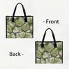 Mossy Stone Pattern Tote Bag Daily Portable Handbag