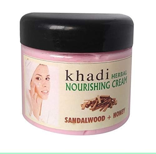 Khadi Natural Herbal Nourishing Cream Sandalwood and Honey For Men And Women - 180GM