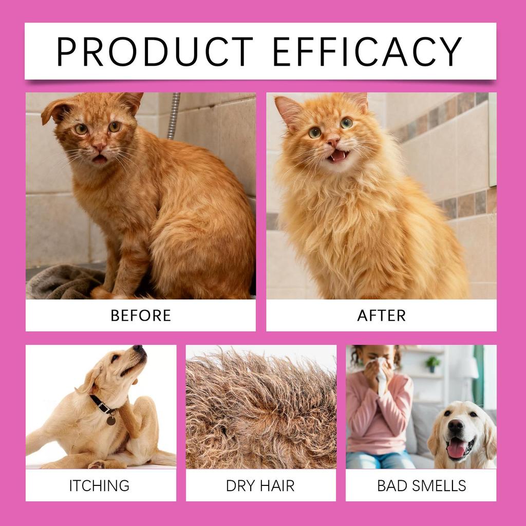 EELJOY No-Rinse Leave-In Pet Shampoo Foam - Fur Cleansing & Softening Care