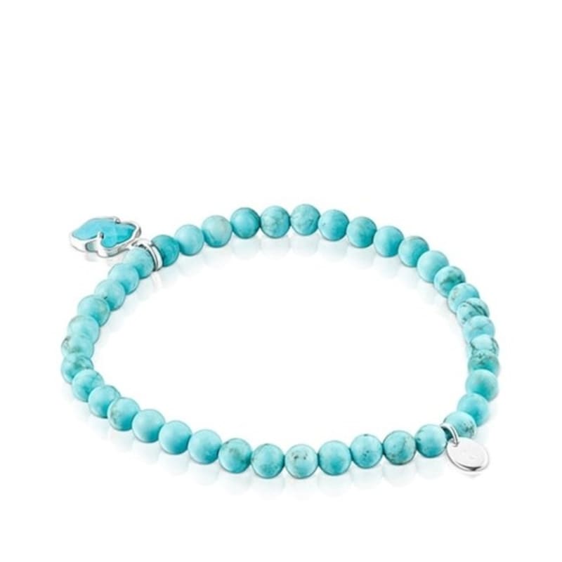 TOUS Silver and Dyed Magnesite TOUS Icon Color Bracelet 212531500