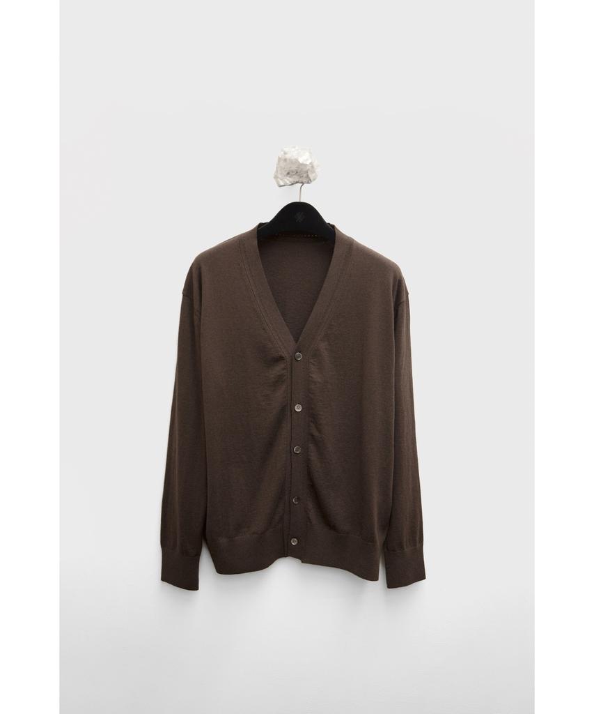 YOUTH Cotton Cashmere Cardigan - Dark Brown