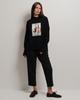 Women's Sweater Of White 10005 42 Black
