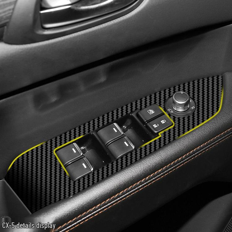 Mazda CX5/CX30 (17-21) Interior Carbon Fiber Sticker - Damage-Free Replacement