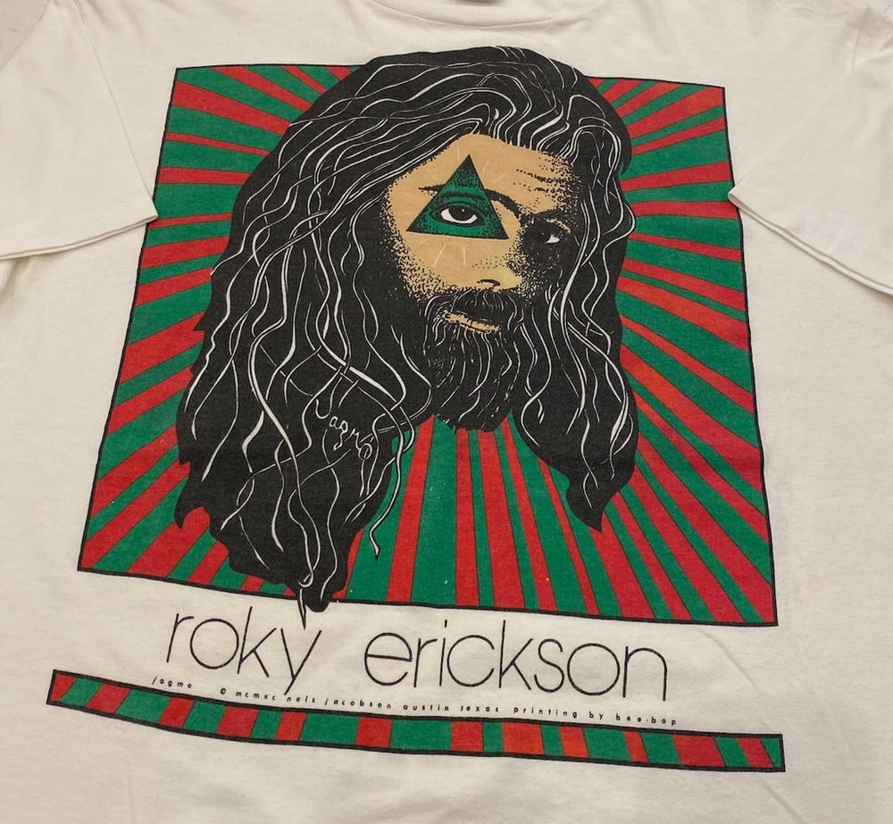 vtg Roky Erickson white T-shirt Unisex tee All sizes XZ521 Unisex T-Shirt S