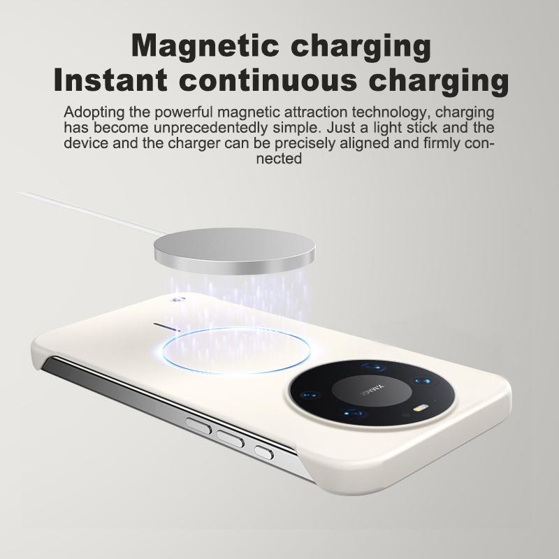 For Magsafe Bezel-less Anti-Fall Case For Huawei Mate 80 Pro Max Ultra Thin Frameless Hard PC Magnetic Cover For Mate 80 80Pro