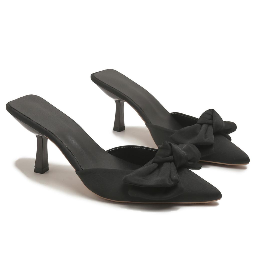 Women's French Style Pointed Toe Heels, Summer Fashion Dressy Flats, Versatile Wholesale Pumps for Women