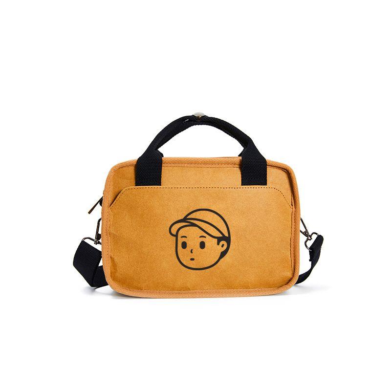 

Finerworld Wet Kraft Paper Zip Crossbody Bag Small size finer