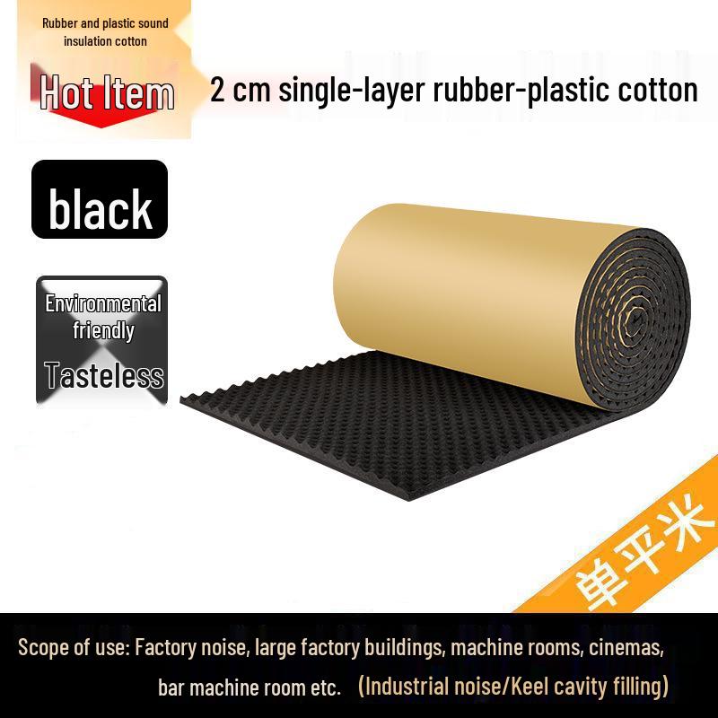 Flame-Retardant Self-Adhesive Soundproofing Panel - Noise Reduction & Absorption 