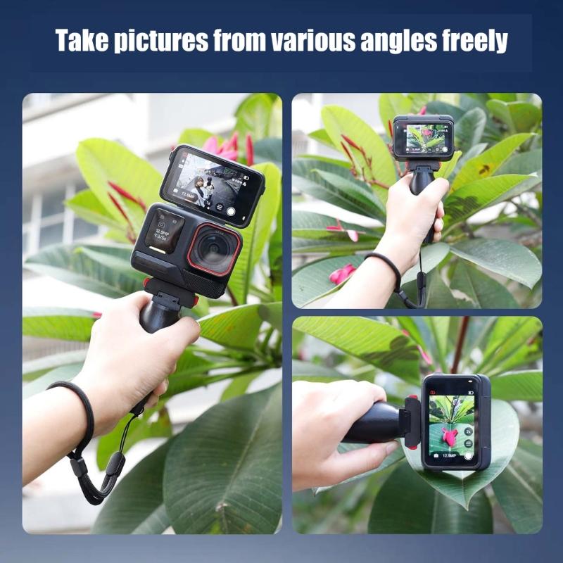 Supporto Antiurto a Rilascio Rapido Impugnatura Ergonomica Per Action Cam Angolo Multiplo Regolabile Stabilizzatore Leggero