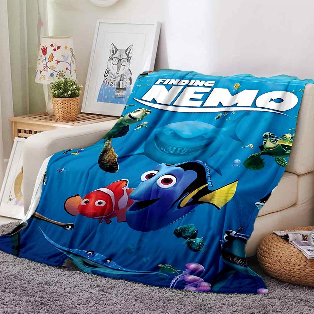 1pc Nemo Adventure Flannel Blanket,Ultra Soft Warm Plush Throw for Home Bedroom Bed Sofa Cover Camping Picnic gift Y72452