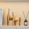 Decor Abstract 2Pcs Horse Statue Living Room Decor Animal Sculpture Office Desk Accessories Resin Ornament Gift Simple Home