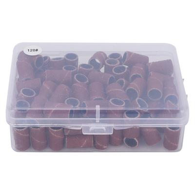 100pcs Nail Sanding Bands Pedicure Manicure Polishing Remove Dead Skin Nail Drill Bands120#