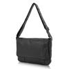 Doubles Crossbody Genuine Leather Shoulder A4 Black Men's Bag, Size, VWE-1926,