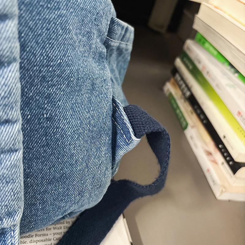 Denim Ryggsekk Dame Ryggsekk Student Skolesekk