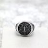 European and American Retro Stainless Steel Men's Ring Glossy Viking Tree of Life Ring