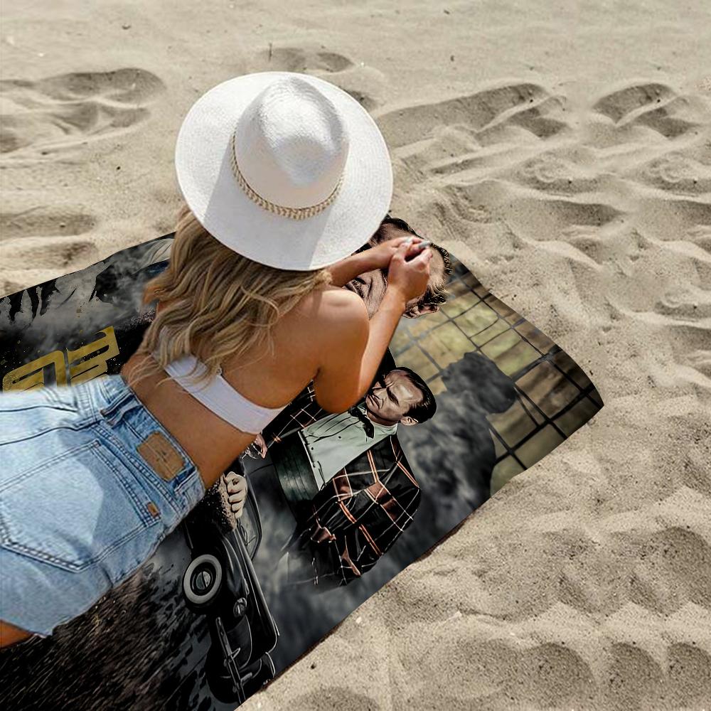 The Godfather Big Microfiber Beach Towels Quick Dry Towel Sand Beach Towels Pool Towel for Travel Swim Pool Yoga