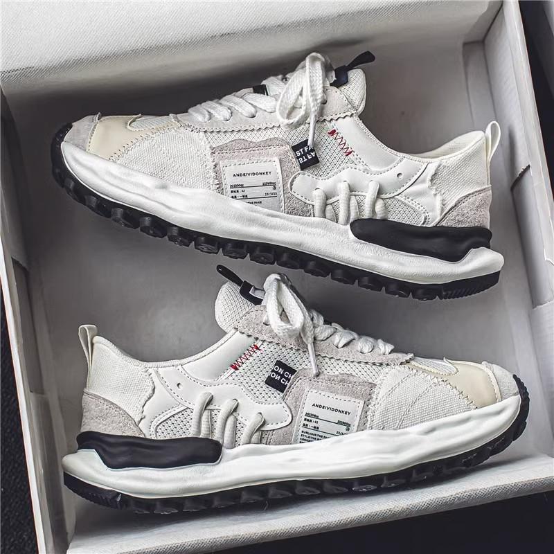 

Мужская обувь новая повседневная спортивная осенняя растворяющаяся обувь тренд универсальная молодежная и молодежная обувь 44 белый