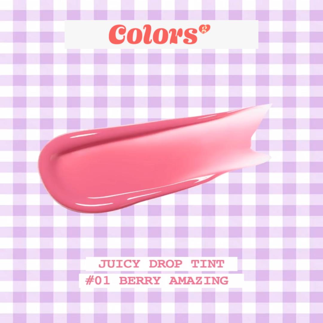 КОЛОГРАММА JUICY DROP TINT 6 цветов | Глянцевый стойкий оттенок с хорошей окраской | жевательный тинт для губ типа желе