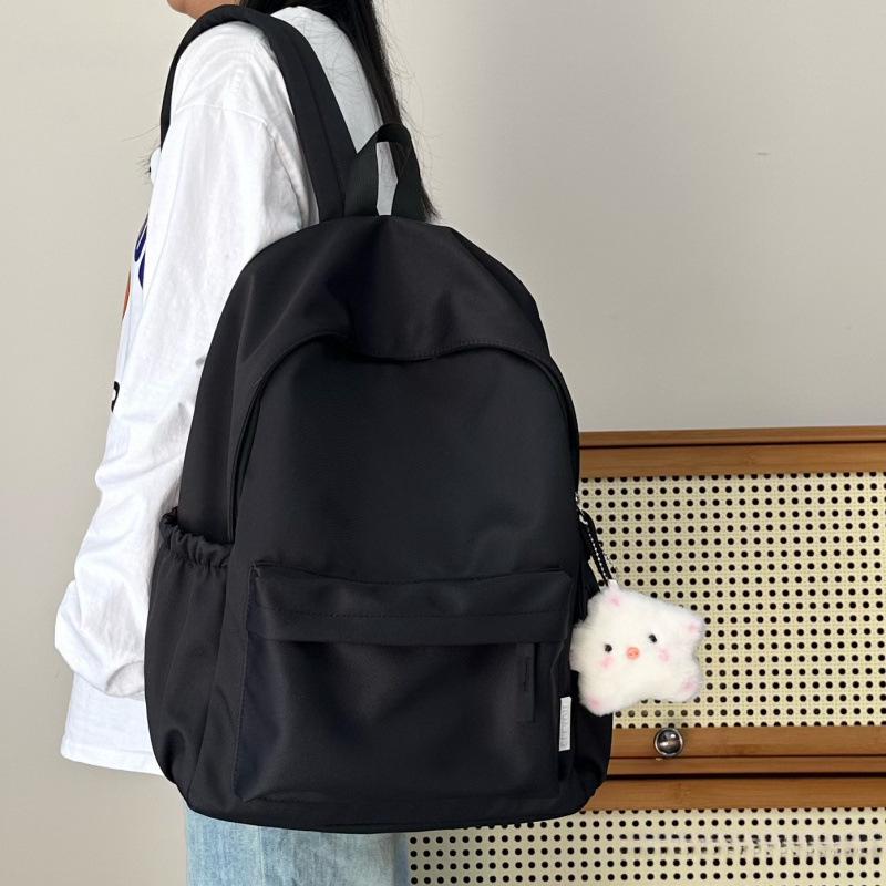 Stylish Solid Color Backpack for Junior High Girls & College Students