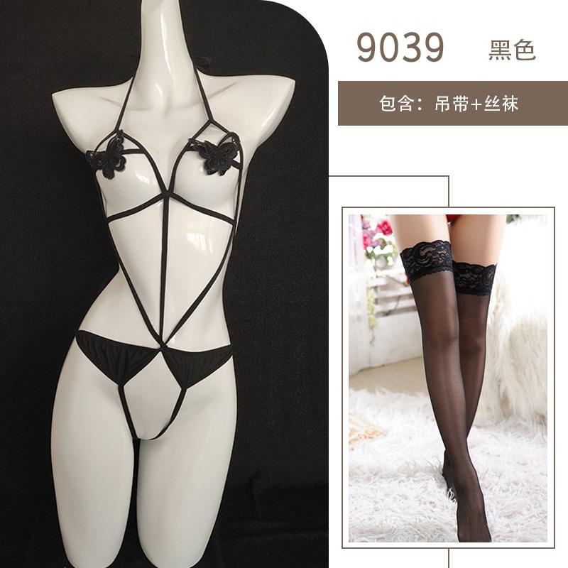 Sexy Lingerie Hollow Perspective Open Onesie Hot Butterfly Bikini Passion Temptation