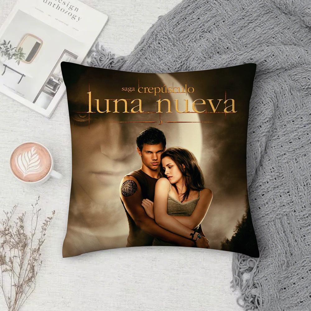 Classic Movie TV Film T-Twilight Pillow Case Square Double-Sided Printing Short Plush Sofa Cushion Cover Bedside Pillow