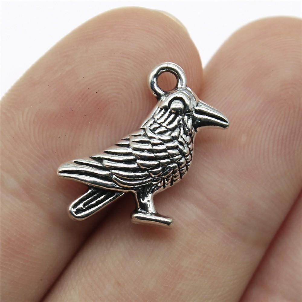 10pcs Bird Charms Antique Silver Color Bird Charms Pendants For Bracelets Flying Bird Charms Making Jewelry