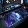 misteln schariac Mouse Pad RGB Gaming Mousepad Big LED Pad PC Desk Mat Luminous Mouse Pad Large Keyboard Mats Table Rug With