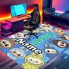 Custom Name Personalized Labubu Print Carpet, Versatile Home Decor Rug, for Playroom, Apartment, Balcony, Entryway, Hallway Gift