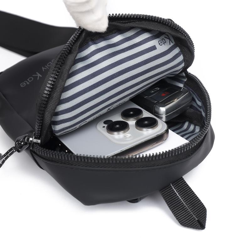 Men's Chest Bag Crossbody Bag Sports Waist Bag Water-repellent Shoulder Bag