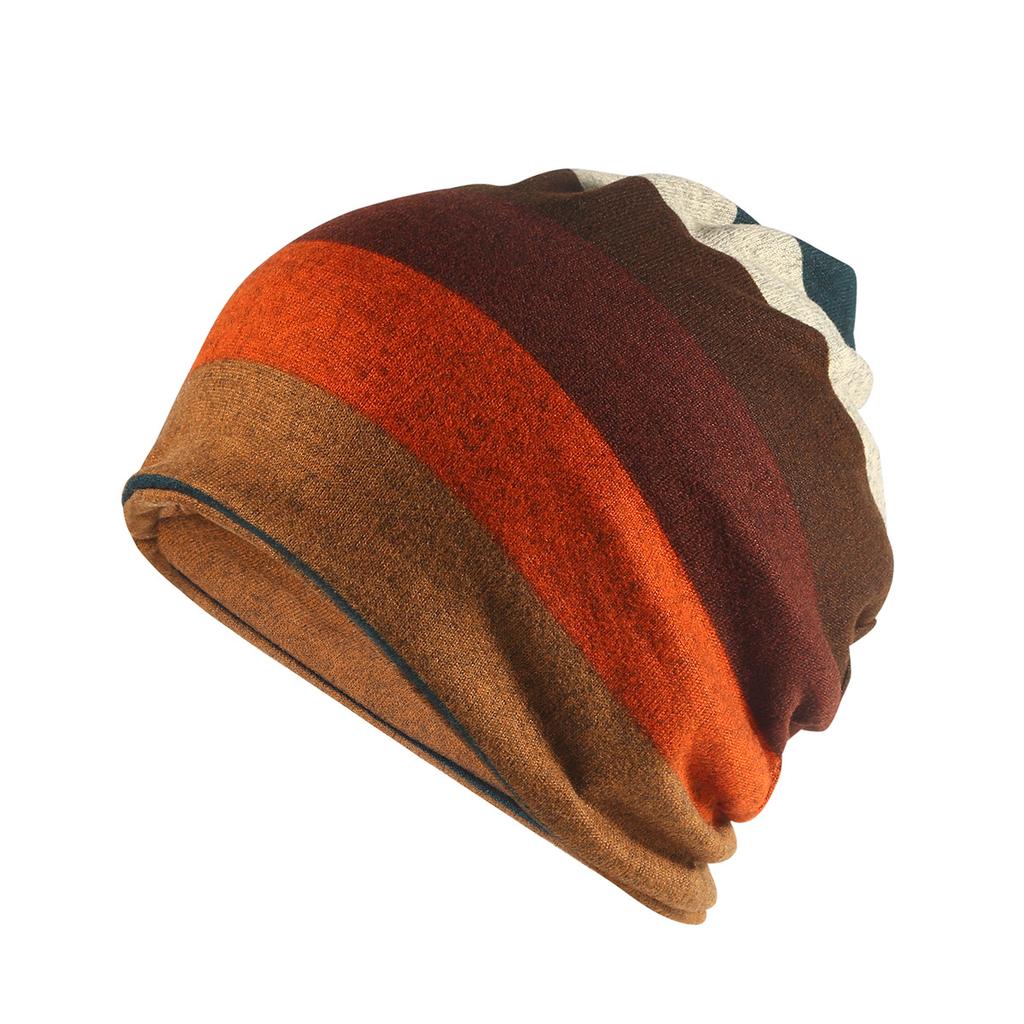 Graffiti scarf dual purpose hoodHigh quality of feUnisex and Unisexs cap Baotou Hat breathable sleeping hatStriped Bohemian hat