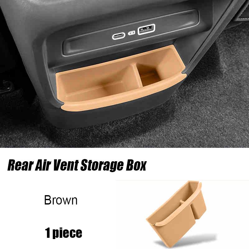For Geely Galaxy Starship 7 EM-i 2024 2025 Silicone Armrest Rear Air Vent Storage Box Car Trash Can Organizer Accessories Kit