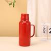 Classic Vintage Mechanical Insulated Flask With Handle 1000ml For Travel And Gift Use