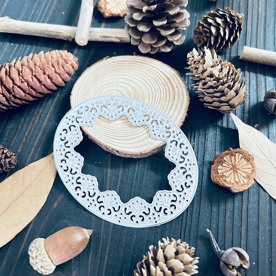 Oval Lace Metal Cutting Dies Stencils DIY Scrapbooking Paper Photo Cards Embossing Dies