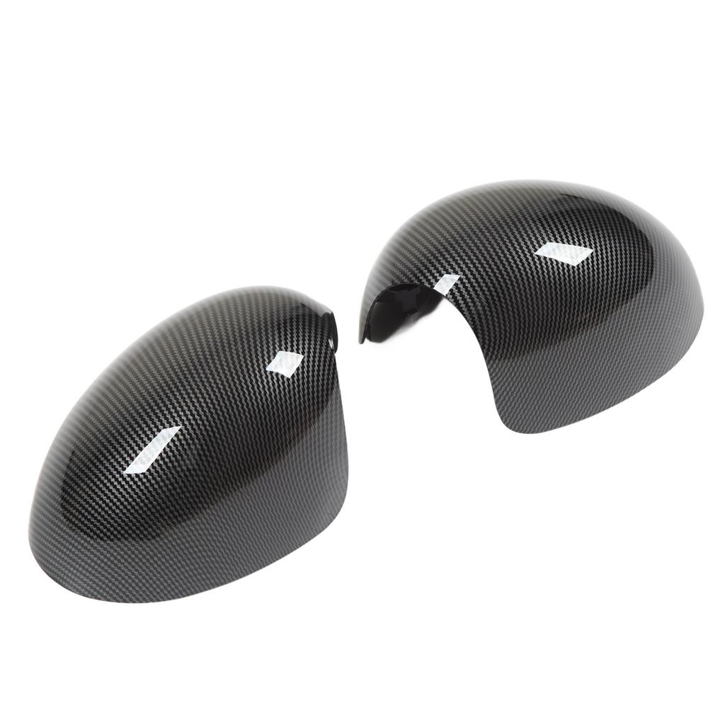 2Pcs Rearview Mirror Cover 51162754913 Left And Right Carbon Fiber Style Cover For R55 R56 R57 R58