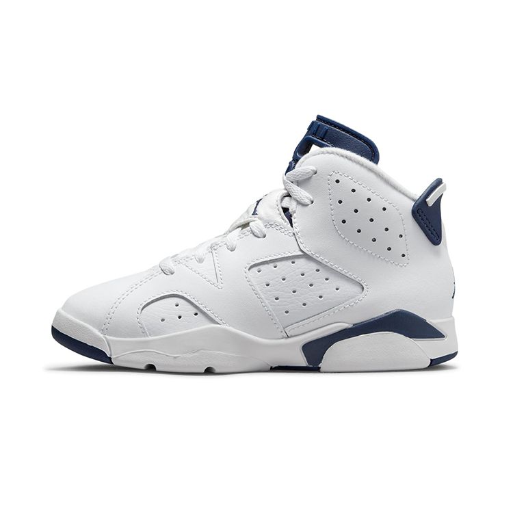 

Кроссовки Air Jordan 6 Retro PS Midnight Navy 2022 Детские Белые 384666-141