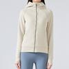 Sportswear sweater jacket autumn and winter new jacket zipper hooded fleece long-sleeved running yoga clothes top versatile