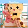 Cat Face Big Plush Toy Soft Stuffed Animal Doll Bedroom Decoration Kids Gift