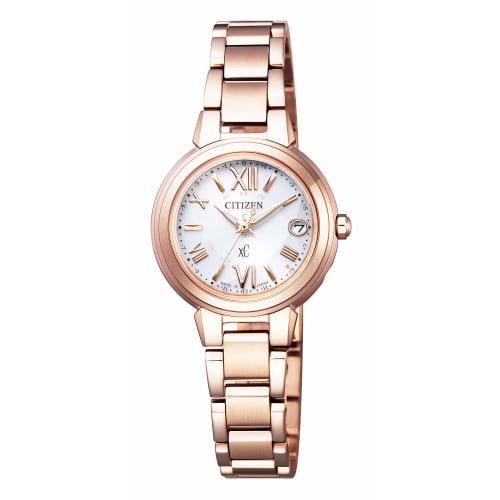 Citizen XC Eco-Drive Radio-Controlled Watch ES9435-51A Women's Pink Gold