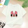 Dragon Ball Summer White Childrens Letter AW Printed Short Sleeve TShirt for Boys and Girls Cute Casual Tee Suitable As AGift