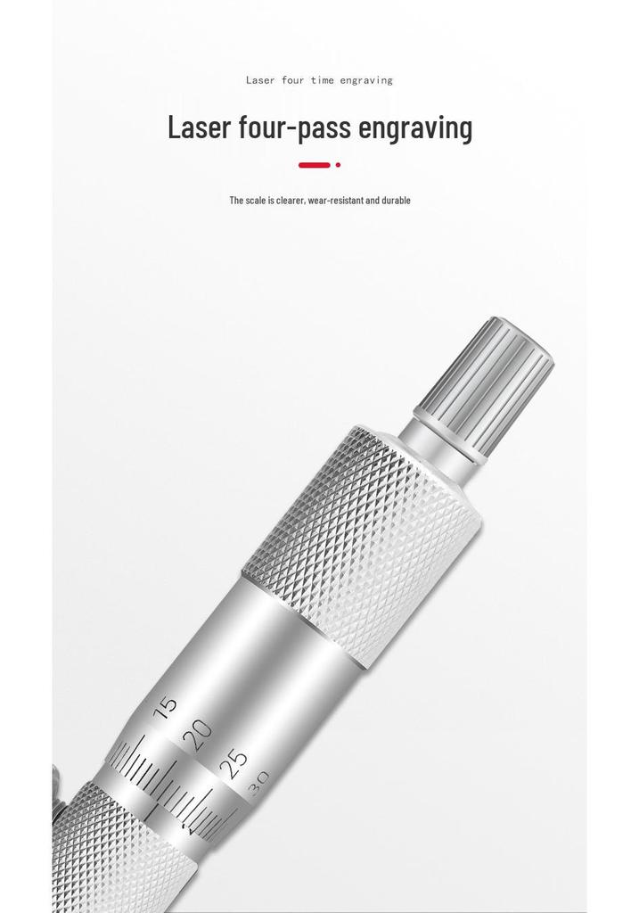 Qinghai Qingliang 0-25mm Electronic Digital Mechanical Depth Micrometer with Ball, Round, and Flat Nose Options