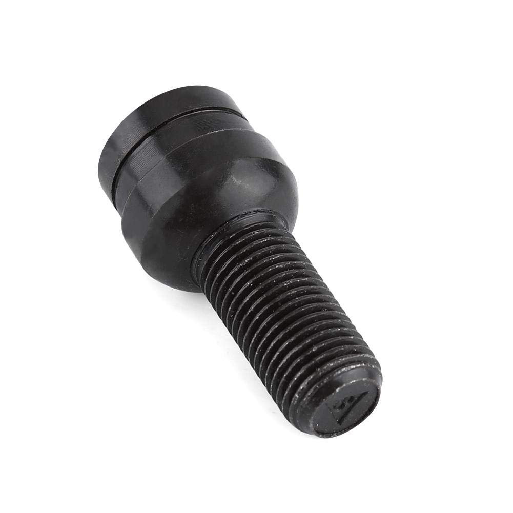 Black M14x1.5 Wheel Lock Lug Nut and Bolt Set (4 Locks + 1 Key) - High Security Anti-Theft Wheel Locks Compatible with Factory Specifications
