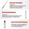 A03E-Tool Grease Tip Small Grease Kit 9-Piece Grease Coupler Kit Quick Connect Grease Fittings Complete Lube Accessories
