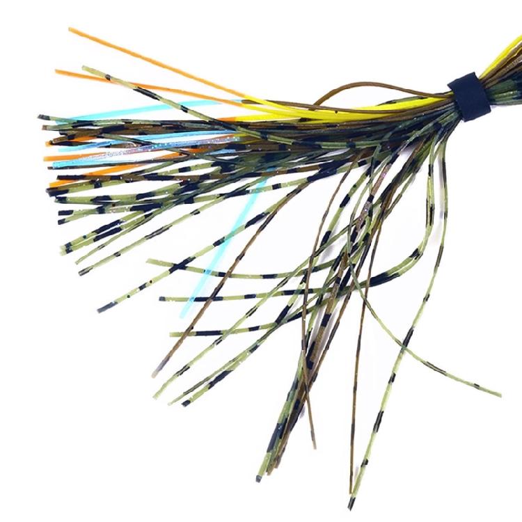 Fishing Jig Baits Skirts DIY Squid Jig Baits Accessories Colorful Silicone Jig Skirts Fishing Lures Skirt Replacements