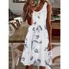 Grote maten dameskleding - mouwloze tanktop voor dames in grote maten met kant, patchwork en print, met volledige zoom