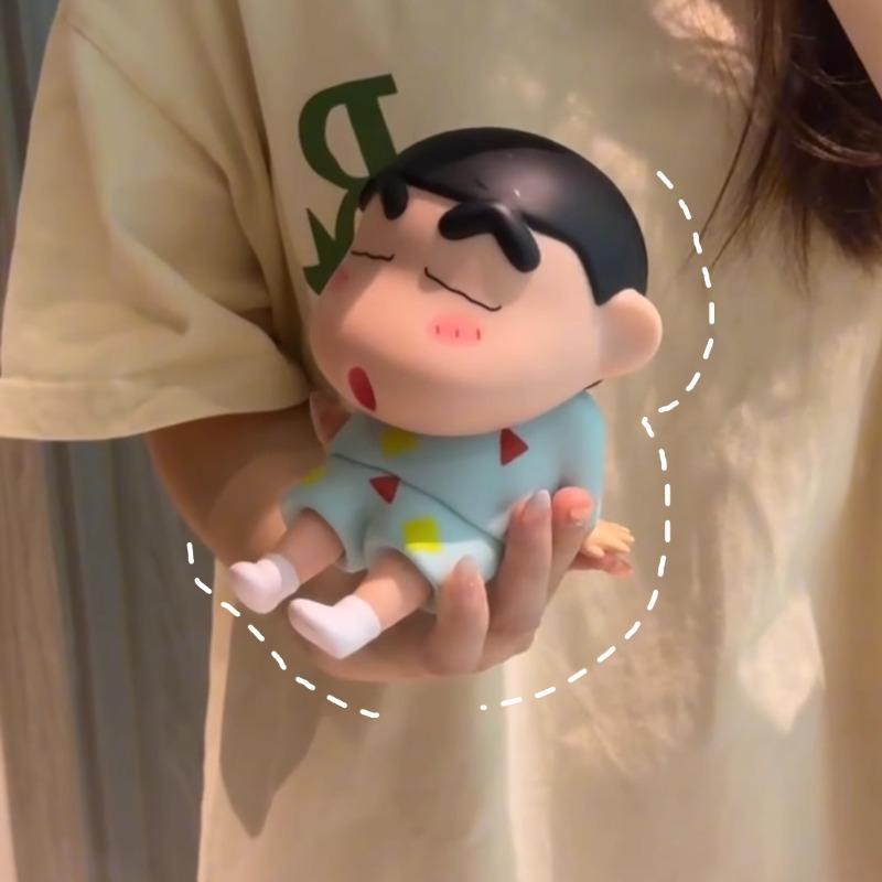 Crayon Shinchan Anime Girl Gift Phone Holder Desktop Decor Pyjama Shinchan Model Toy Figure