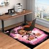 1PC Custom Name Pink Hearts Baby Girl Theme Floor Mat Ideal for Living Room, Game Rooms, Office, Bedroom Floor Mat Playful Design