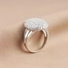 Six-claw Mosan Diamond Ring All-match Forest Style Ins Light Luxury Wedding Proposal Ring Women's Diamond-studded Ring