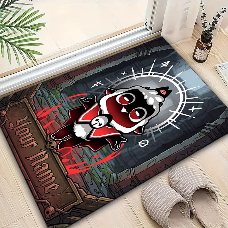 Custom Name Rug Cult Lamb Game Fantasy Area Rug Suitable for Indoor And Outdoor,Carpets for Homes, Offices,Living Rooms,Home Decor,Christmas Gift
