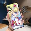 Etui na telefon TPU Soft Shockproof do Redmi 9A 9C 10C 9T 10A K40 Pro 6 7 8 8A 7A K50 9 10 6 Pro Cover Cute Anime Sailors M-Moons