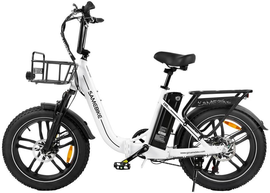 C05 Pro Fold Electric Bike 500W Motor 36V13AH City Travel Commute Electric Bicycle 20*4.0 Inch Tire USB Phone Charging E-bike